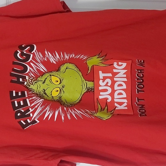 The Grinch Free Hugs, Just Kidding, Don't Touch Me tshirt - Picture 2 of 5